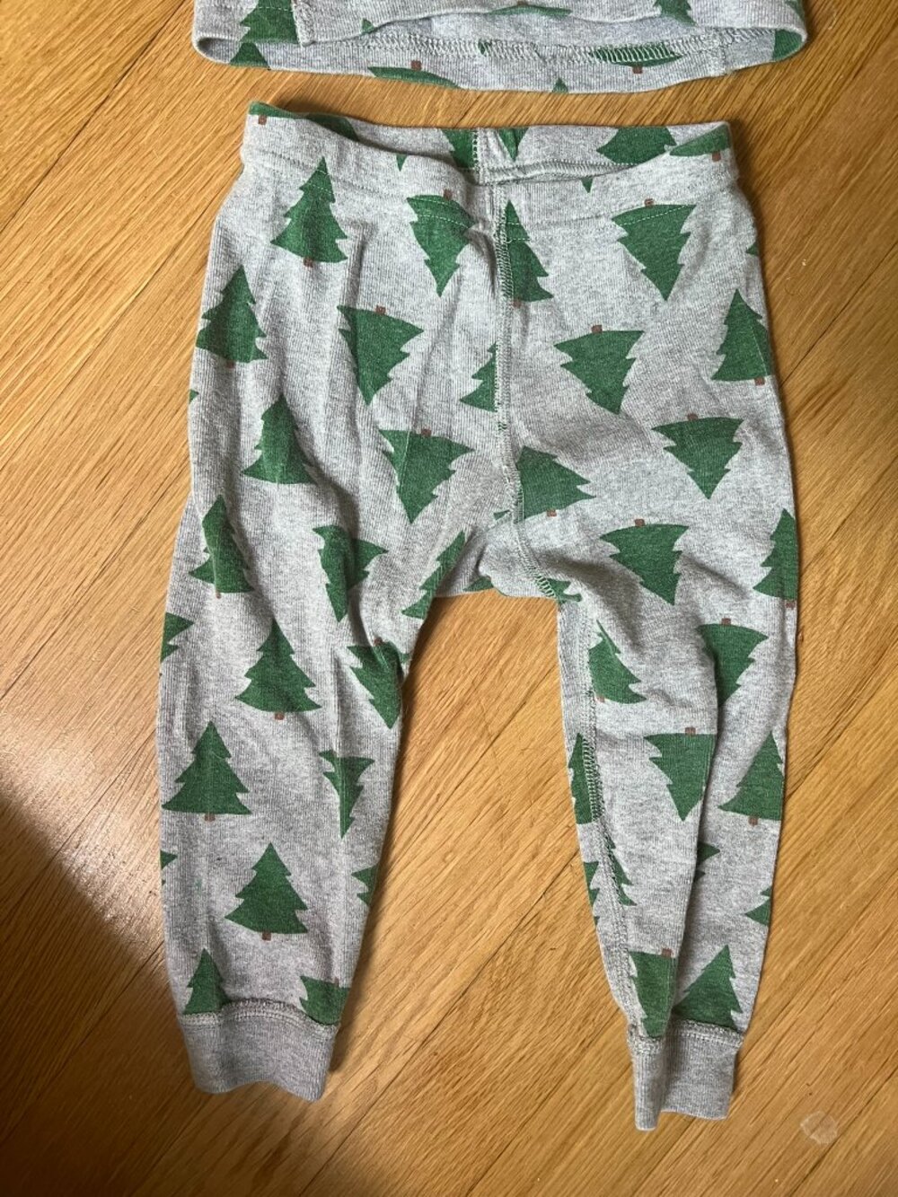 Evergreen pine tree holiday Hanna Andersson 2T 85cm pajama set - Picture 3 of 4